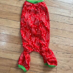 Target Santa Claus Dog Pajamas Red Green Christmas Pet PJS Medium